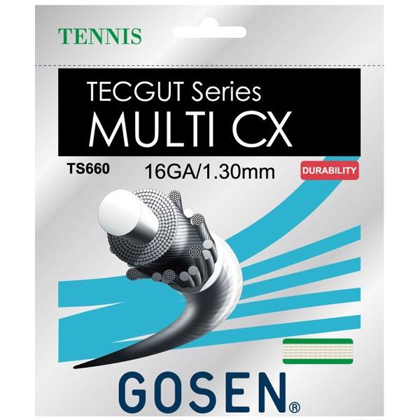 GOSEN ゴーセン 「テックガット マルチCX 16」TS660 硬式テニスストリング ガット  爆買