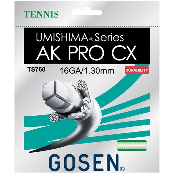 GOSEN ゴーセン 「ウミシマ AKプロCX16」TS760 硬式テニスストリング ガット :TS760:KPI 通販  