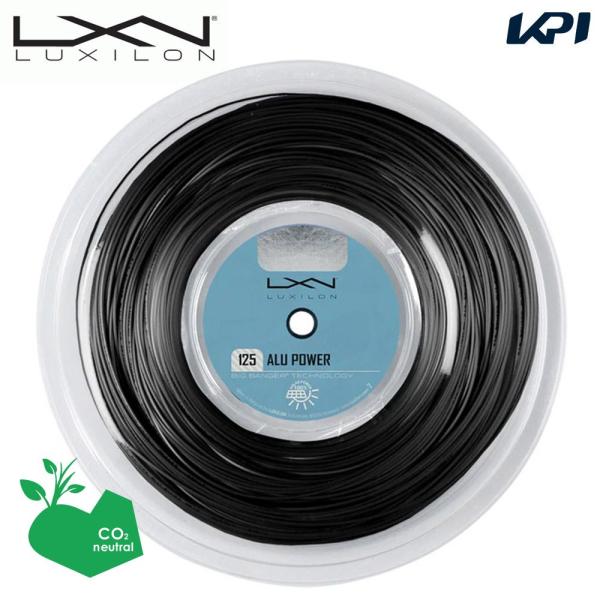 「SDGsプロジェクト」ルキシロン LUXILON テニスガット・ストリング  アルパワー ブラック 125 200mロール ALU POWER 125 REEL BLACK 125 WR8307001125