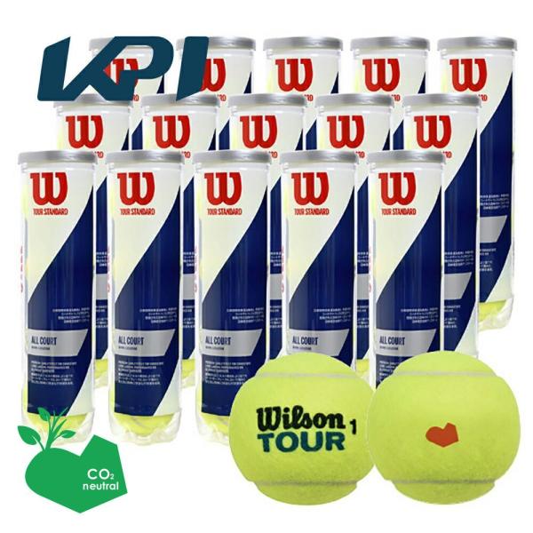 「SDGsプロジェクト」「KPIオリジナルモデル」Wilson ウイルソン TOUR STANDARD ツアー・スタンダード 1箱 15缶  WRT103800 テニスボール 「KPI限定」『即日出荷』