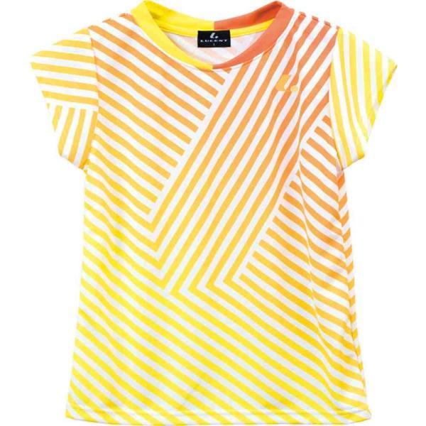 LUCENT（ルーセント） テニスウェア レディース ゲームシャツ オレンジ