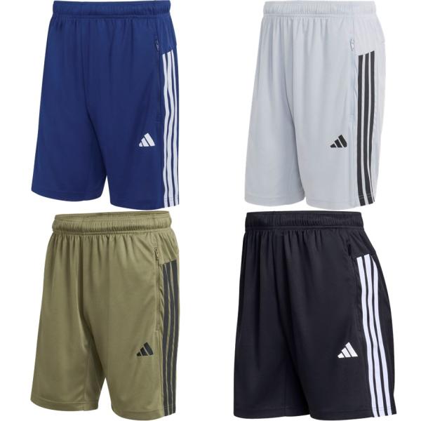 アディダス adidas ランニングウェア メンズ   ワークアウト エッセンシャル ベース 3ストライプ ピケ ショート 9インチ CH737 2026SS