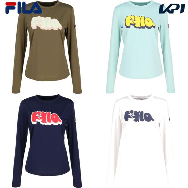 フィラ FILA テニスウェア レディース   ロングスリーブグラフィックＴシャツ CZ6FGW025 2026FW 9月上旬発売予定※予約