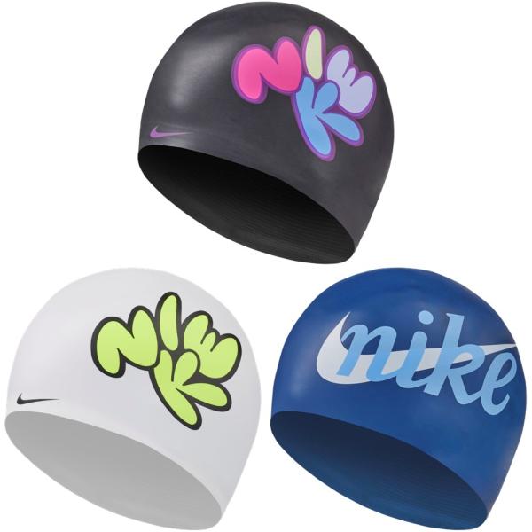 ナイキ NIKE 水泳キャップ・バイザー    ＳＳ２５　グラフィックシリコーンキャップ NESSF123