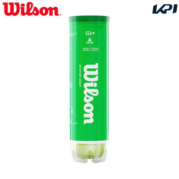 Wilson ウイルソン 「STARTER PLAY BALL GREEN スターター・プレイ・ボール グリーン  WRT137400」ジュニアボール ステージ1 テニスボール