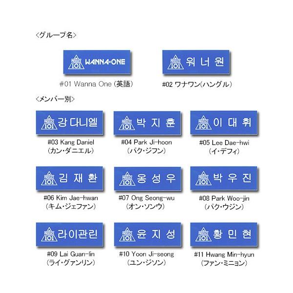 ワナワン Wanna One メンバー別 ネームプレート Ver 02 名札 K Popグッズ 1個売り ハングルネームプレート ハングル Wannaone Buyee Buyee 日本の通販商品 オークションの代理入札 代理購入