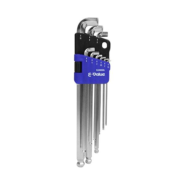 他サイト： E-VALUE SH六角棒レンチセット SL ELSW09SL 【4977292209304】の商品画像
