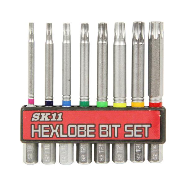 SK11 トルクスネジ用ビットセット BS-22N 8本組 【4977292314244