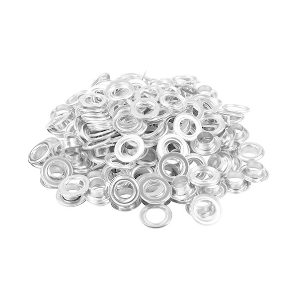 SK11 両面ハトメの玉 100組 No.76-Bアルミ12mm 【4977292176002】