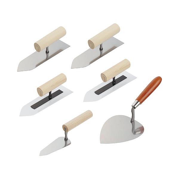左官こてフルセット 赤長 左官鏝6点セット 6pcsセット 【4977292816878】 : KQLFT TOOLS
