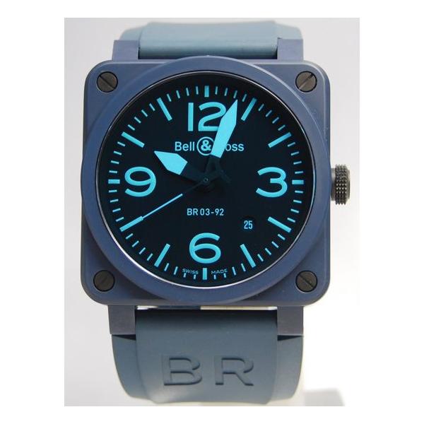 【baboo】Bell&Ross(ベル&ロス)ブルーセラミック ベル&ロス ベル＆ロス/BR03-92 Automatic/ブルーセラミック : K・R