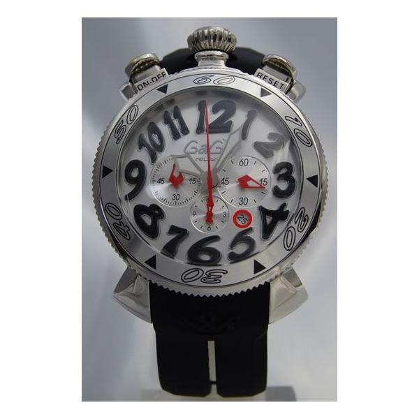 稼働品 GaGa MILANO ガガミラノ クロノ 48mm 6050.7 kr-2004_gagamilano-60507bk