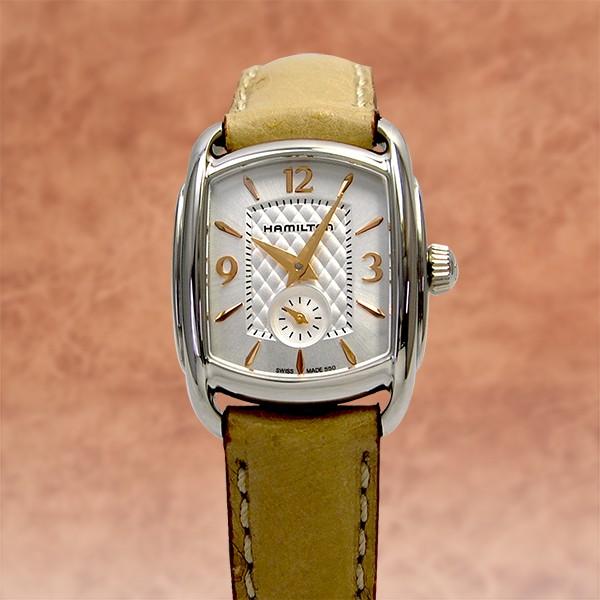 女性が喜ぶ スモール バグリー ハミルトン Hamilton 腕時計 新品 レザー 人気モデル H レディース腕時計 Aou Edu Sd