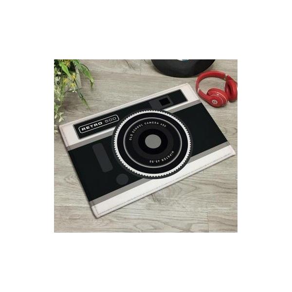 室内用玄関マット デザインマット リアル レトロ カメラ