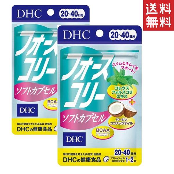 DHC フォースコリーソフトカプセル 20日分×２セット 送料無料