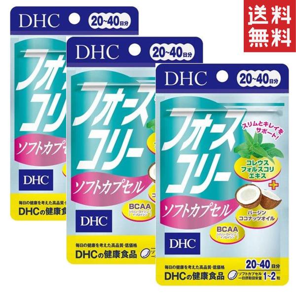 DHC フォースコリーソフトカプセル 20日分×３セット 送料無料