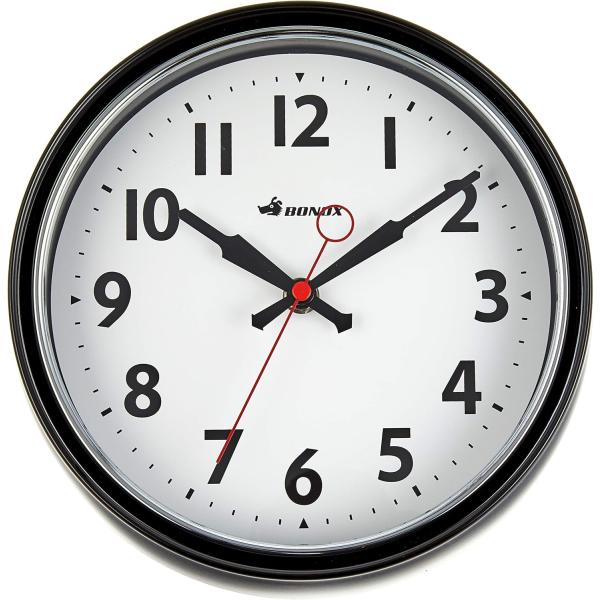 ★サイズ：Φ21cm x 奥行6.5cm★材質：スチールガラス★カラー：ブラック★電源：単3電池×１本（動作確認用の電池付き）★原産国：中国