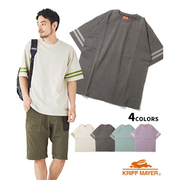 クリフメイヤー KRIFF MAYER メンズ ユニセックス 半袖 Tシャツ 綿100 2025SS ピグメント フットボール T