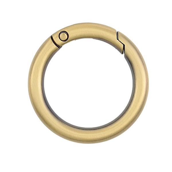 蝶屋物産 No.136 キャストカラビナ 35mm 鍵や小物の携帯に便利 丸型のカラビナ ニッケル ATC46798