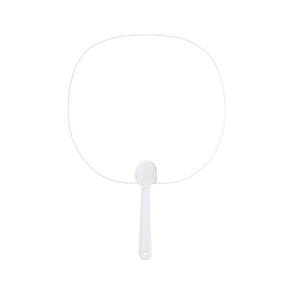 ARTEC クリアうちわ白(ヘッダー袋入) 自由にデザインできるクリアなうちわ ATC58307