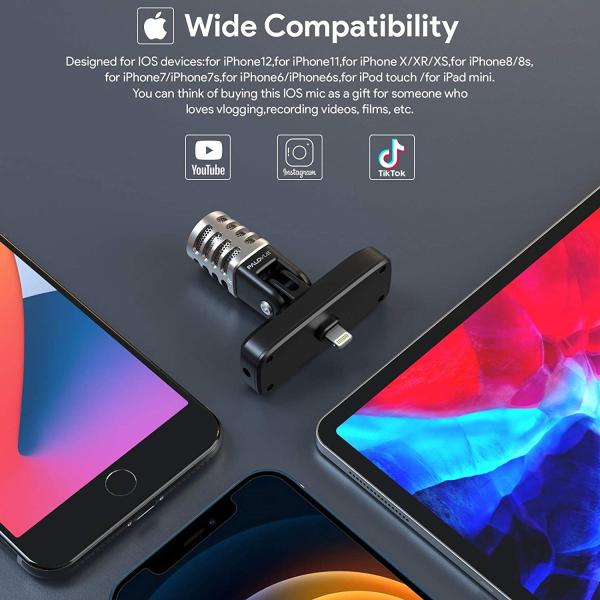 新品 Palovue Imicコンデンサーマイク Iphone Ipad用lightningケーブル付属 B08qrtbwyv Kryrストア 通販 Yahoo ショッピング