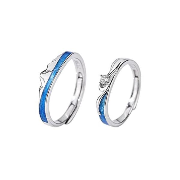 MIKAMU 愛の証 ペアリング レディースリング メンズリング シルバー925 純銀製 フリーサイズ カップル リング 人気 結婚指輪 婚  :20220313201113-00405:KS-aragonite1 通販 