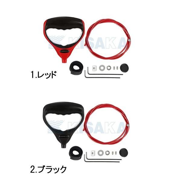 ナイロンコーティングされたステンレス製のエレキ引き上げ用ケーブルを、ナイロン製のエレキ純正ロープと交換する事でロープ断裂等のトラブルに悩まされません。ハンドルも握りやすい形状ですのでエレクトリックモーターの上げ下げも楽に行えます。■モーター...