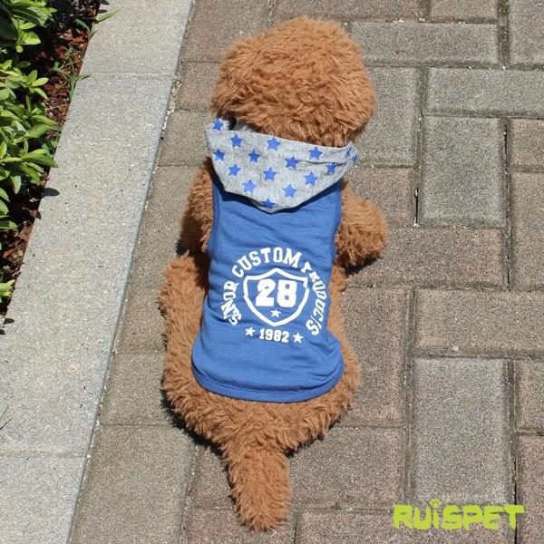 犬 服 ペットウェア ペット服 ペット用品 犬の服 ドッグウェア スターフードスポーツパーカー ブルー Xs Xl Dm Dl ダックスフント Dw Ks Garden 通販 Yahoo ショッピング