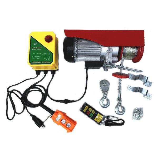 100V 電動ホイスト 電動ウインチ 無線リモコン 有線リモコン 最大荷重400kgになります。さまざまの物を吊り上げたり、作業にも使えます。建設現場などで大活躍！無線リモコン・有線リモコン2つ付きなのでラクラク操作！ワイヤーの長さも最大2...