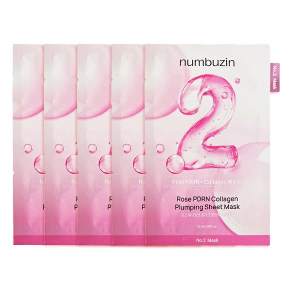 ◆商品名：2番 ローズPDRNコラーゲンプランピングシートマスク 5枚入◆製造会社：numbuzin ナンバーズイン◆原産地：韓国送料無料対応※効果効能については個人差があります。※合わない場合は利用を中止し医師へ相談ください。※商品ページ...