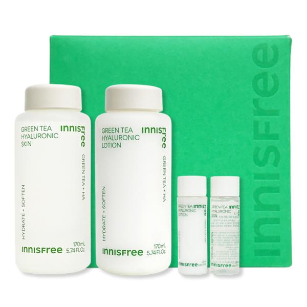 innisfree イニスフリー グリーンティーヒアルロン酸スキンケア2種セット(スキン170ml+ローション170ml) スキンケアセット 韓国コスメ 正規品