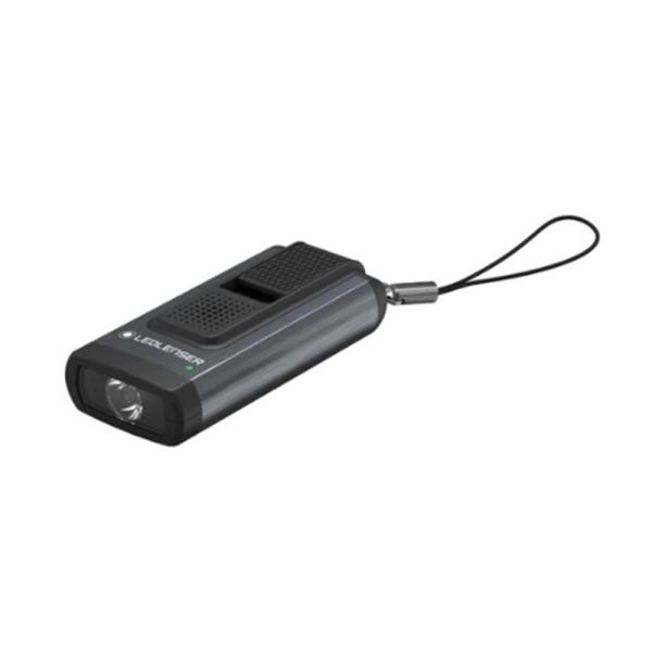 レッドレンザージャパン Ledlenser K6R Safety LEDライト付き防犯アラーム 502580 グレー【数量限定・未開封店頭在庫】・光と音で安心を届けるセーフティーキーライト・大音量のアラーム音とストロボ点滅の防犯ブザー機能搭...