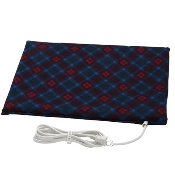 広電 大判ソフトあんか KSF272H-AC ブルー/レッド/チェック柄【数量限定・未開封店頭在庫】・電子式制御機能付き