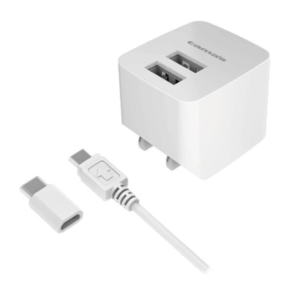 多摩電子工業 コンセントチャージャー2.4A　C変換付 TA77SCUW