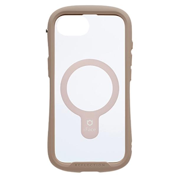 Hamee iPhone 16e用ケース 41-988626 ベージュ・iPhone 16e専用　iFace Reflection MagSynq 強化ガラスクリアケース