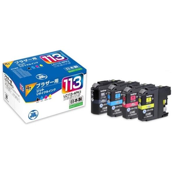 ジット brother LC113-4PK 4色セット対応 ジットリサイクルインク