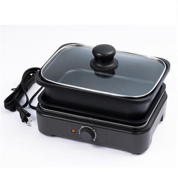 アビテラックス マルチグリル鍋 APN-15GS-H ・コンパクトで1〜3人くらいにちょうどいいサイズ・焼肉プレートと深鍋は脱着式で、お掃除楽々・深底設計で、料理の幅も広がる