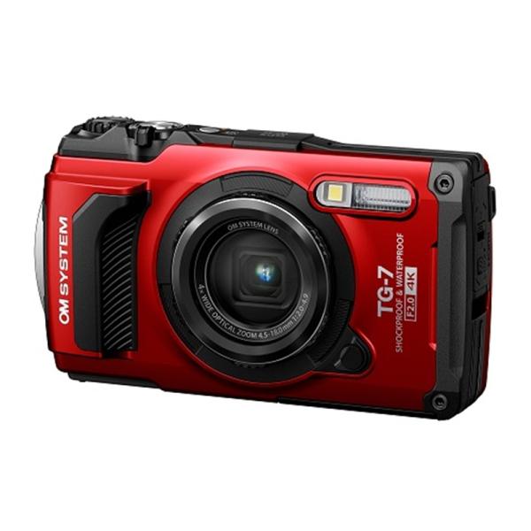 [Release date: October 13, 2023]OM SYSTEM コンパクトデジタルカメラ　Tough TG-7 TG-7 RED レッドお取寄せの場合の納期目安：6月上旬以降（4/25現在）・防水15ｍ、耐低温-10℃、...