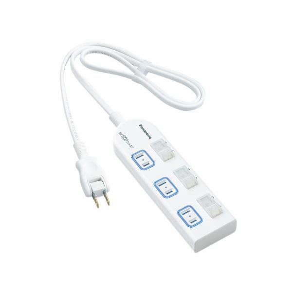 [Release date: May 1, 2008]Panasonic（パナソニック） ザ・タップＸ個別防水スイッチ付 WHA25134WP ホワイト・こまめな「入」「切」でかしこく省エネ・個別防水スイッチ付・水しぶき・ホコリの侵入をガード