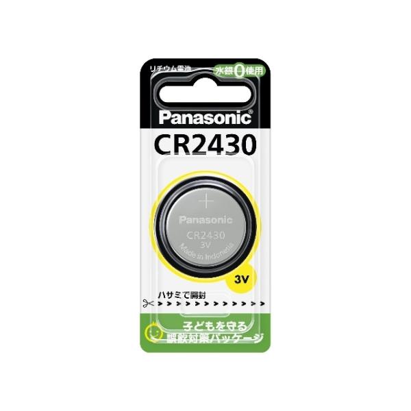 [Release date: April 26, 2017]Panasonic（パナソニック） コイン型リチウム電池 CR-2430P お取寄せの場合の納期目安：2月下旬以降（2/6現在）・多彩な機器に対応・水銀0使用・環境と安全性に配慮