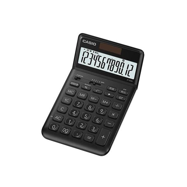 【発売日：2017年08月25日】カシオ計算機 電卓 JF-S200ーBK-N ブラック・優雅に美しく。洗練されたスマートデザイン・薄型フォルムでスタイリッシュなジャストタイプ・12桁／税計算／時間計算／総合計／エコマーク認定