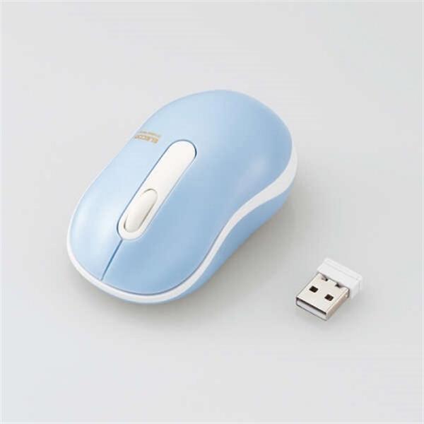 エレコム 抗菌 ワイヤレス静音光学式マウス （3ボタン/Sサイズ） M-DY10DRSKBUL ライトブルー・快適な操作性を実現したコンパクトサイズ （3ボタン/Sサイズ）・音が気になる場所でも使える静音スイッチ採用・安心の抗菌仕様、テレワ...