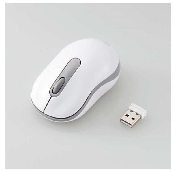 他サイト： エレコム 抗菌 ワイヤレス静音光学式マウス （3ボタン/Sサイズ） M-DY10DRSKWHの商品画像