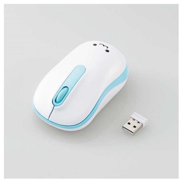 エレコム 抗菌 ワイヤレス静音光学式マウス （3ボタン/Mサイズ） M-DY11DRSKBU ブルー・テレワーク推奨・スタンダードサイズ・ワイヤレス静音マウス