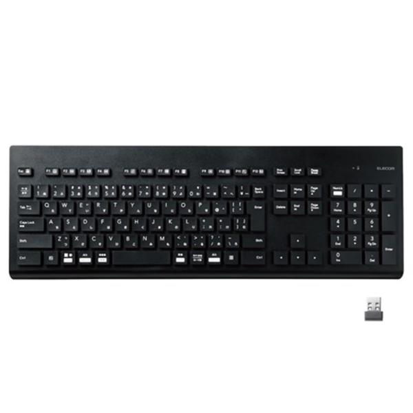 他サイト： エレコム キーボード 無線 (2.4GHz) ワイヤレス TK-WS02DMKBKの商品画像
