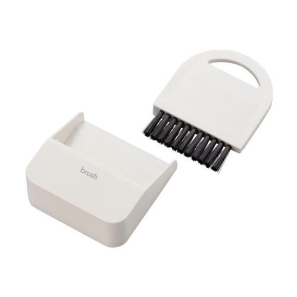 [Release date: May 28, 2023]エレコム クリーナー ブラシ 【 PC キーボード デスク周り 埃取り ( ほこりとり ) 掃除 】 ちりとり付 KBR-018WH クールホワイト・デスクやパソコンのお掃除に最適なマ...