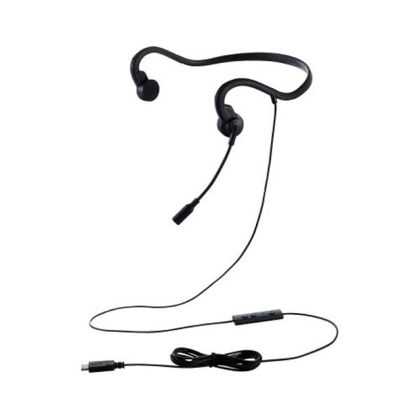 エレコム HS-BC05CBK 有線骨伝導ヘッドセット USB Type-C(TM)
