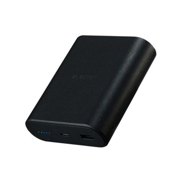 エレコム モバイルバッテリー 9000mAh PD 最大45W 世界初 ナトリウムイオン電池 (ブラック) ケーブル付属 DE-C55L-9000BK 返品種別A