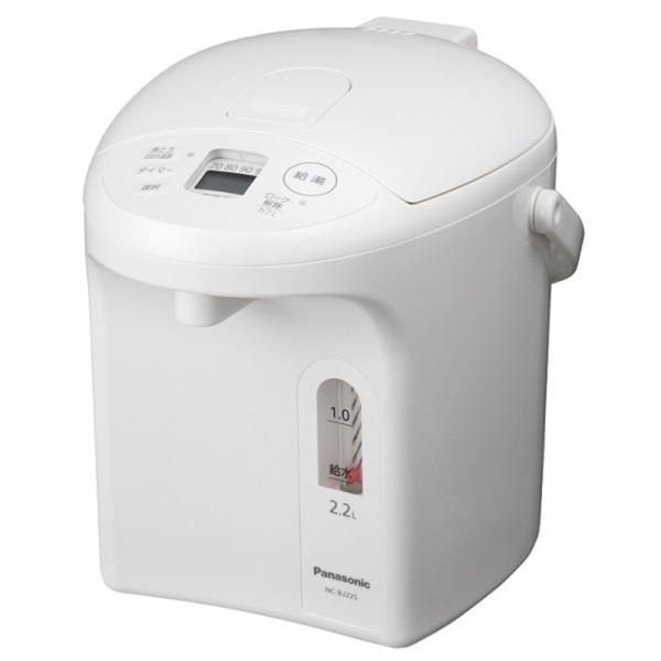 [Release date: June 1, 2022]Panasonic（パナソニック） マイコン沸騰ジャーポット NC-BJ225-W ホワイト　約2.2L・高性能真空断熱材Ｕ−Ｖａｃｕａを採用し、省エネ保温・用途に合わせて便利に湯沸か...