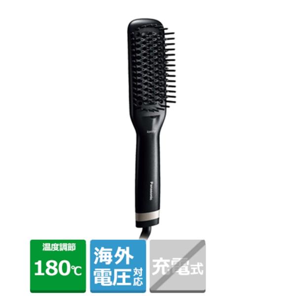 パナソニック EH-HS21-K ブラシストレートアイロン イオニティ ヘアーアイロン ブラック